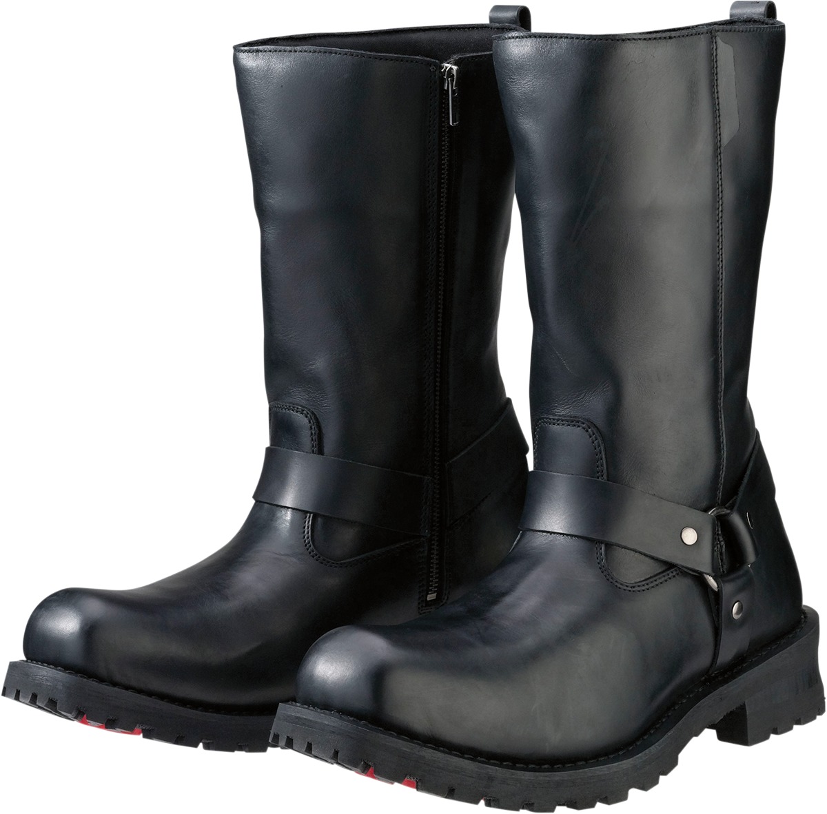 Z1R Riot Boots Black Men's Size 11.5 - Waterproof black leather boots, men's size 11.5 - Click Image to Close