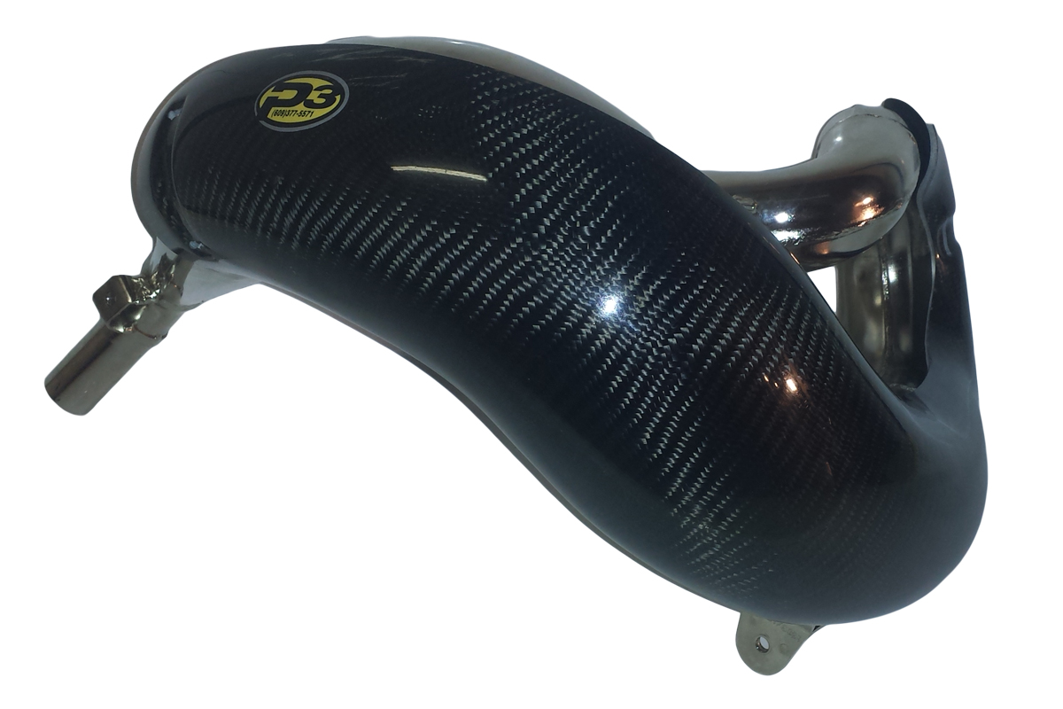 Carbon Fiber Exhaust Pipe Guard / Heat Shield - For 13-19 Beta 250/300 RR 2T - Click Image to Close