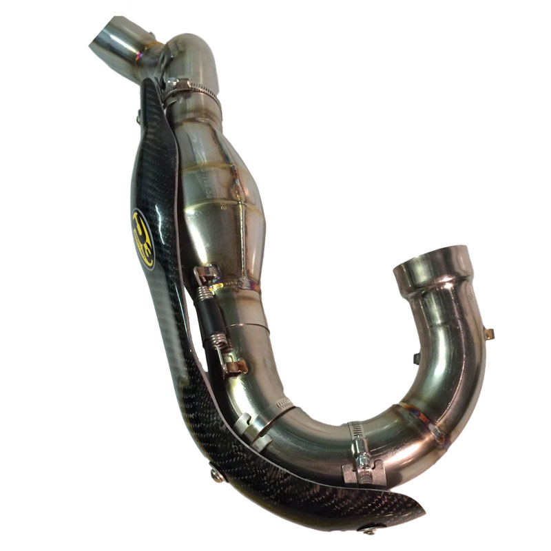 Carbon Fiber Header Heat Shield - For 12-16 Husqvarna & KTM 450-500 w/ FMF Header - Click Image to Close