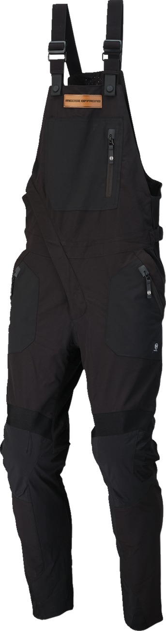Moose Offroad Motorees Bibs 2XL Black Men's - Performance riding overalls 2XL Black Men's - Click Image to Close