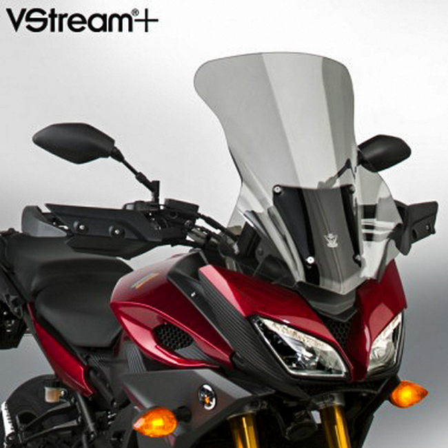 V-Stream Windscreen Light Grey - For 15-17 Yamaha FJ09 - Click Image to Close