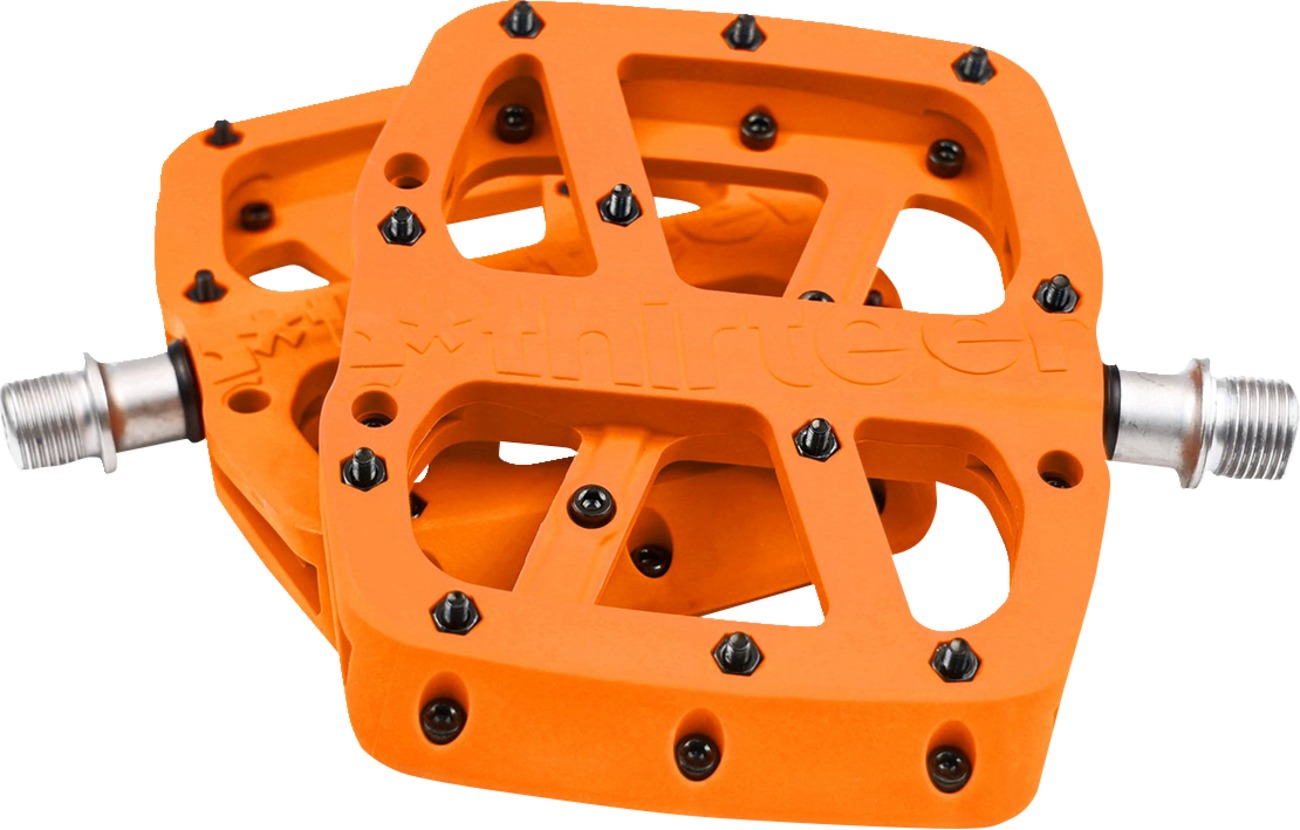 E*Thirteen Base Composite Pedals Naranja 110mm - Click Image to Close