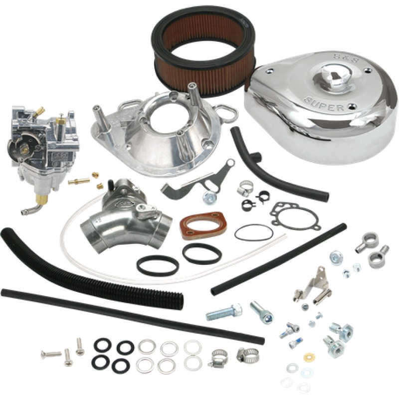 S&S Super E Carburetor Kit Fits 1993-1999 Big Twin - Click Image to Close