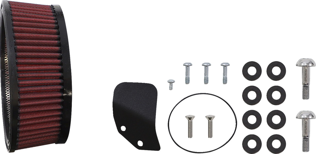 S&S Chrome Air Stinger Teardrop Air Cleaner M8 - Click Image to Close