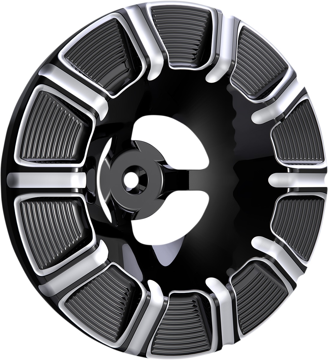 Arlen Ness 10-Gauge Velocity Cover Black - Click Image to Close
