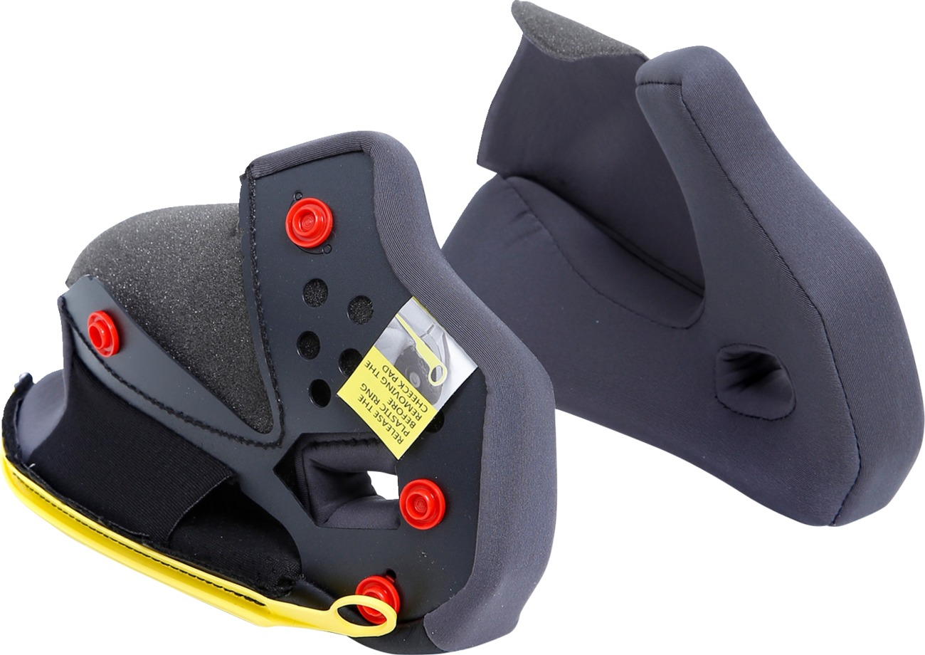 AGV Tourmodular Helmet Cheek Pads XL 25mm Black/Gray - Cheek pads for AGV Tourmodular helmets XL 25mm - Click Image to Close
