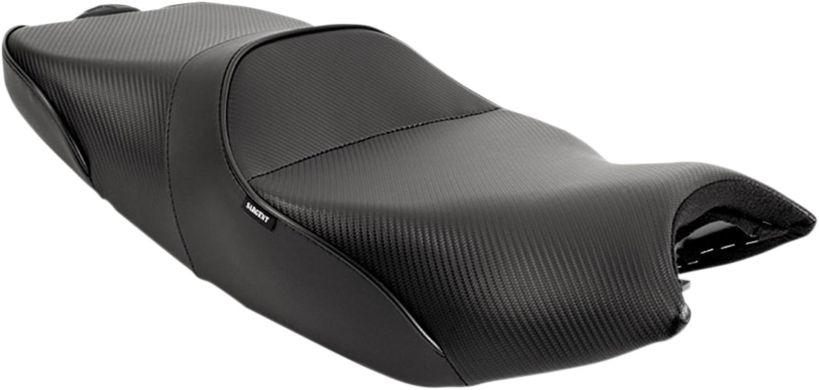 World Sport Performance Plain CarbonFX Vinyl Solo Seat Low - Bandit - Click Image to Close