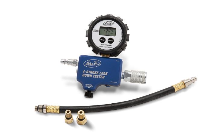 Motion Pro Digital 4-Stroke Leak Down Tester Kit - Digital leak down tester for 4-stroke engines - Click Image to Close