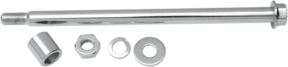 Drag Specialties Rear Axle Kit Chrome For Harley-Davidson Models - Rear axle kit for select Harley-Davidson models - Click Image to Close