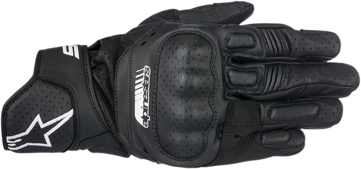 SP-5 Motorcycle Gloves Black Medium - Click Image to Close