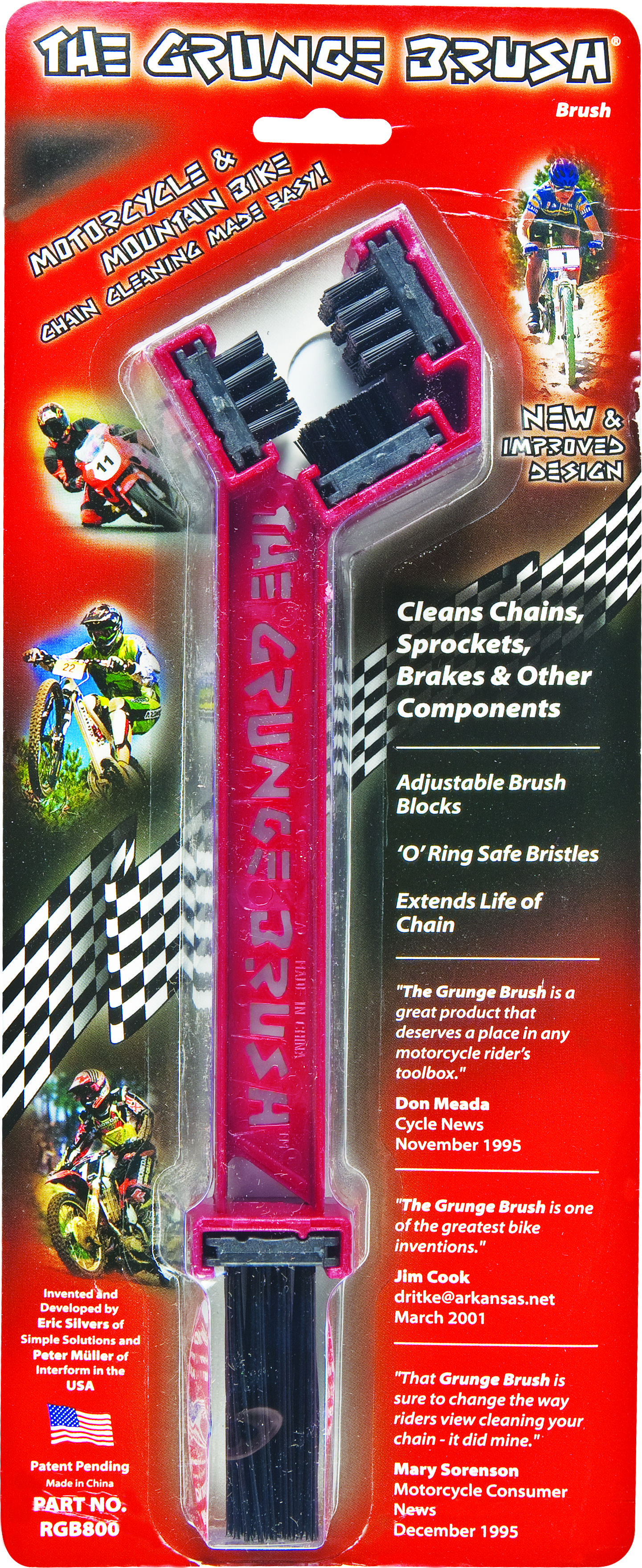 The Grunge Brush - For MC/ATV/Bicycle Chains & Sprockets - Click Image to Close