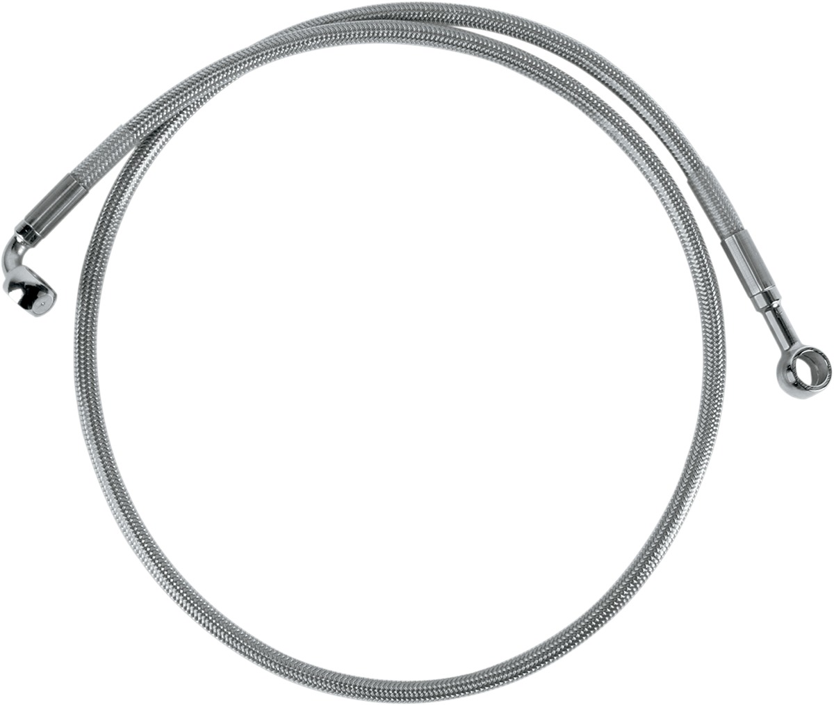 Drag Specialties Stainless Steel Front Brake Line Kit For Harley Sportster - Front brake line kit For Harley Sportster models - Click Image to Close