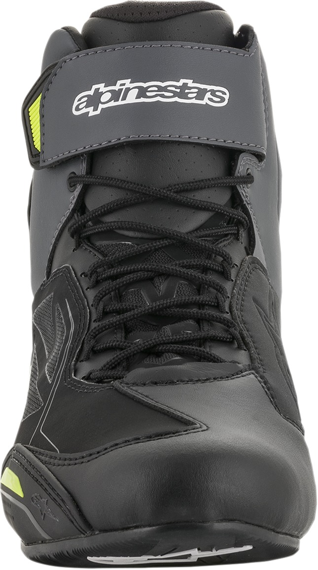 Drystar Street Riding Shoes Black/Gray/Yellow US 8.5 - Click Image to Close