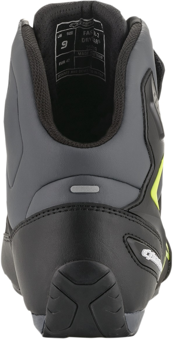Drystar Street Riding Shoes Black/Gray/Yellow US 7.5 - Click Image to Close
