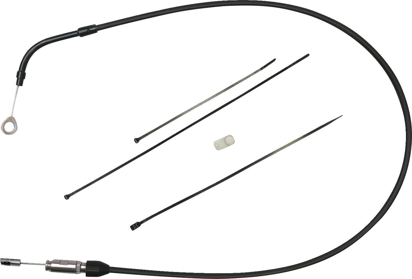 Drag Specialties Quick Connect Clutch Cable Black For Harley-Davidson - Quick Connect upper clutch cable For Harley-Davidson - Click Image to Close