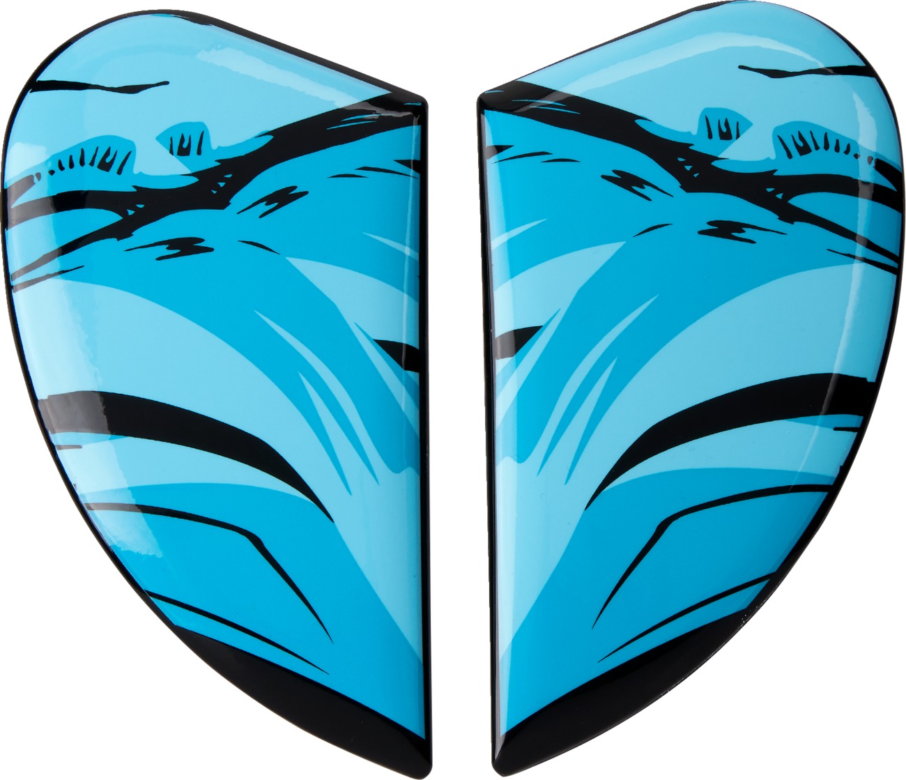 Icon Airform Helmet Side Plates ManikRR Blue One Size - Replacement side plates for Icon Airform helmets - Click Image to Close