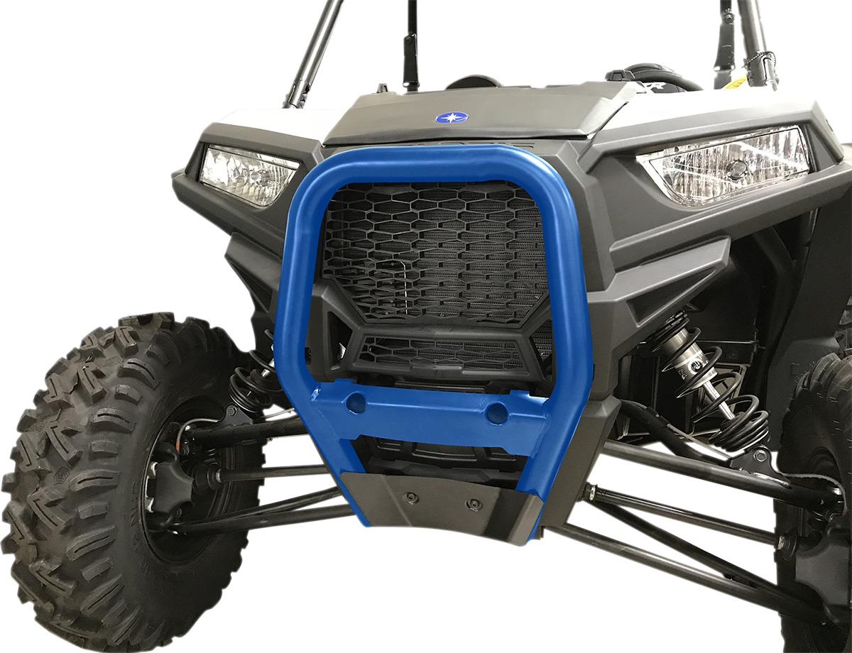 2" Bull Bar Front Bumper Blue - For 15-18 Polaris RZR /4 900/1000 /XP - Click Image to Close