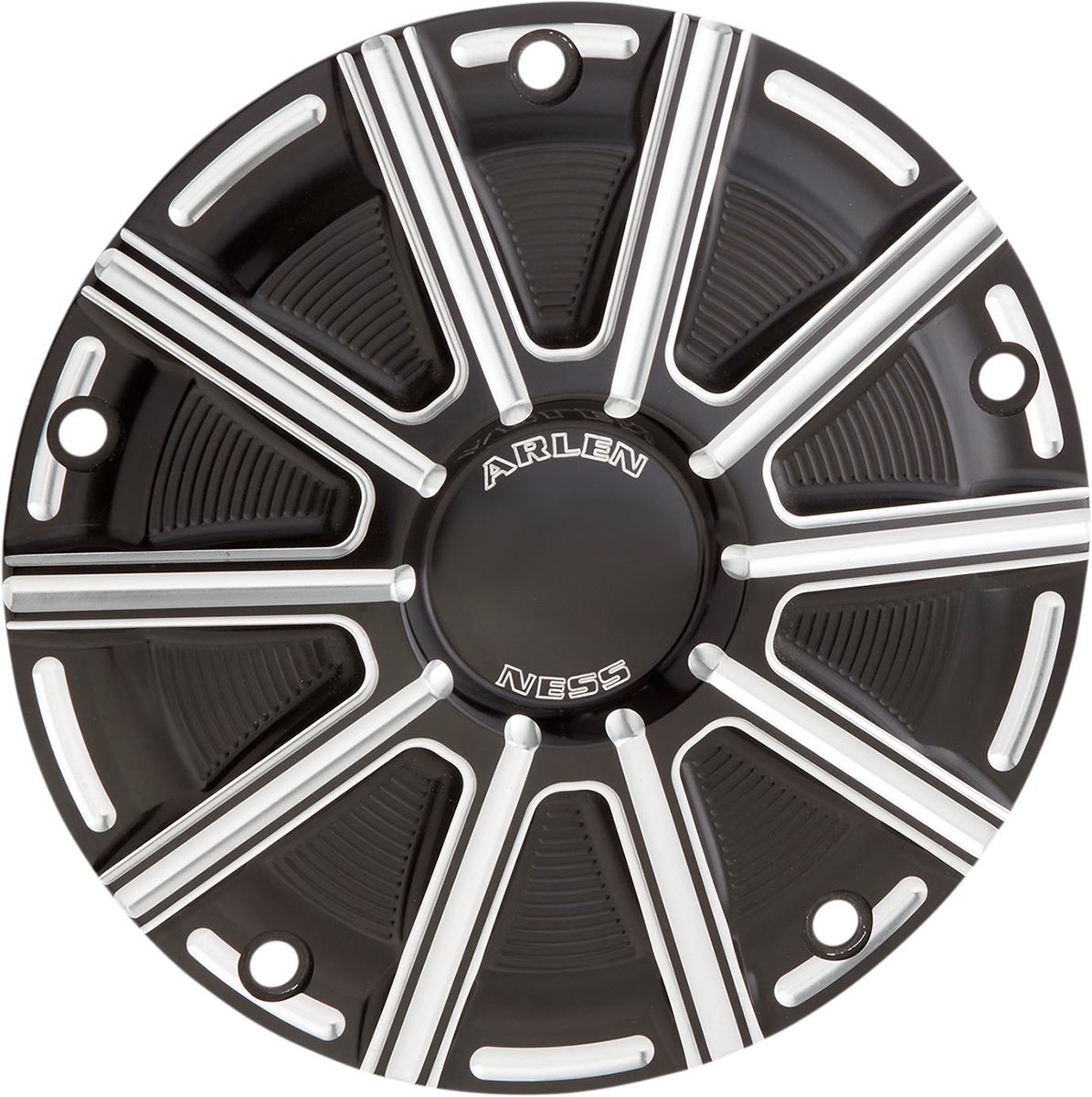 Arlen Ness 10-Gauge Derby Cover Contrast Cut - Click Image to Close
