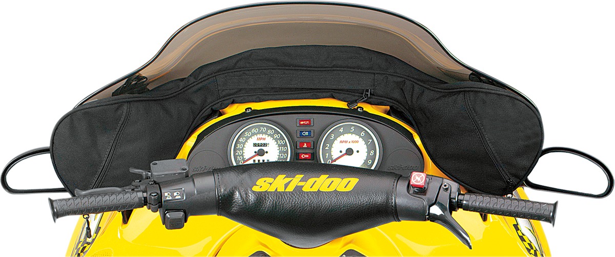 Parts Unlimited Ski-Doo Snowmobile Windshield Bag Black - Windshield bag for Ski-Doo snowmobiles - Click Image to Close