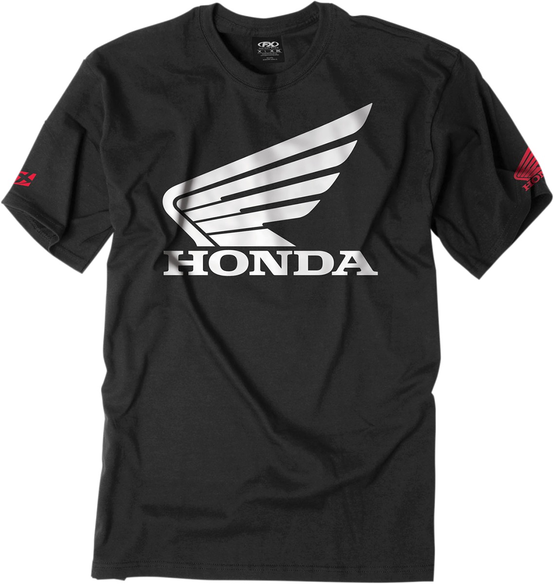 Factory Effex Men's Honda Big Wing Tee Black Size M - Click Image to Close