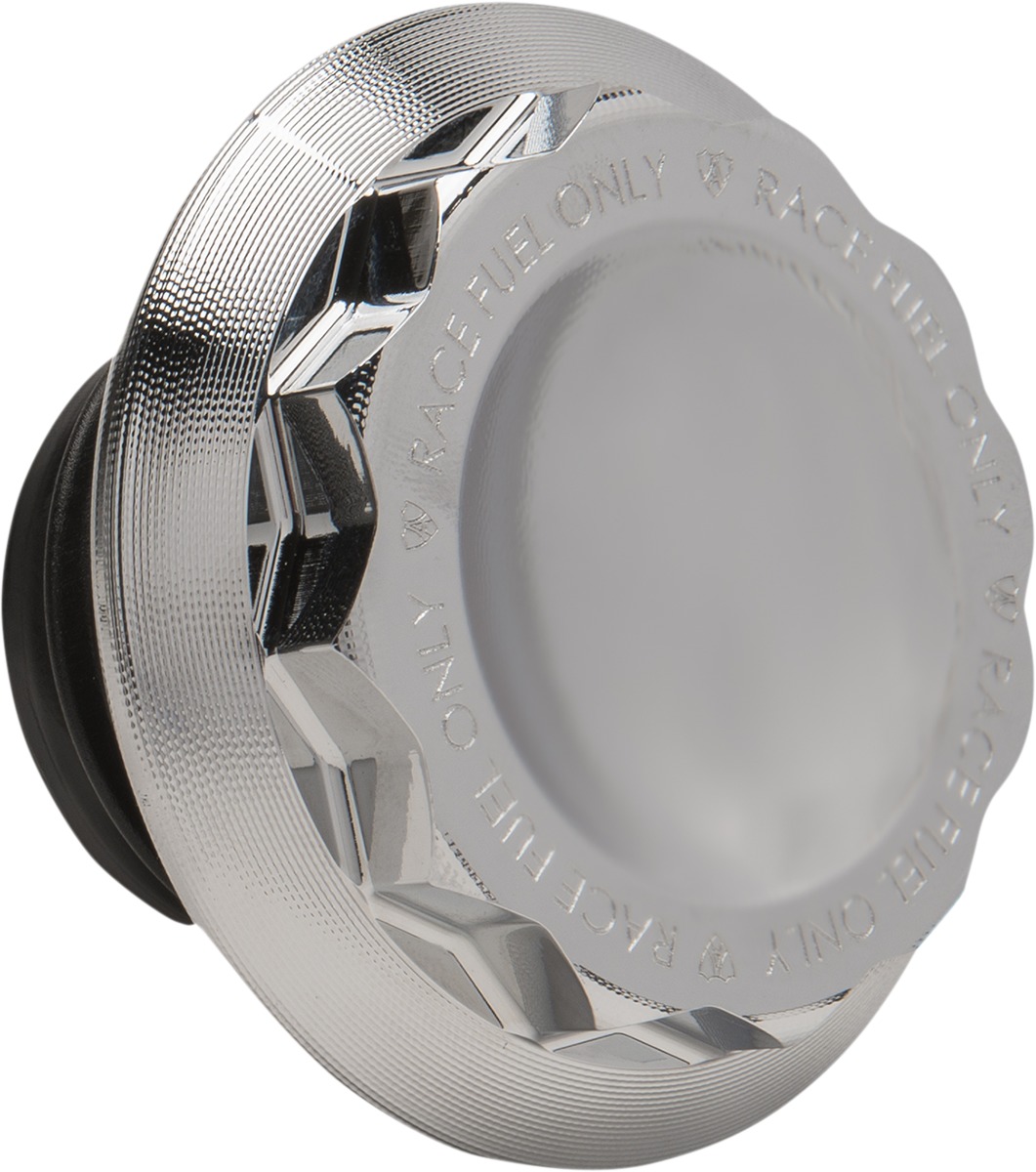 Arlen Ness 12-Point Chrome Vented Gas Cap - Click Image to Close