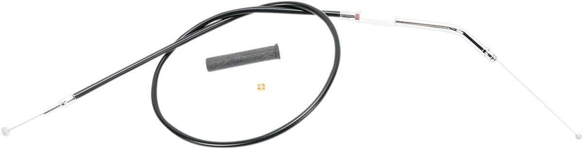 Drag Specialties Black Vinyl Throttle Cable 28-3/4in For Harley Sportster - Throttle cable for Harley-Davidson Sportster models - Click Image to Close