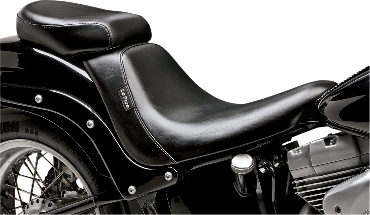 Le Pera Bare Bones Deluxe Pillion Pad 7.75" LK-007PDX For 06-17 HD Softail - Click Image to Close