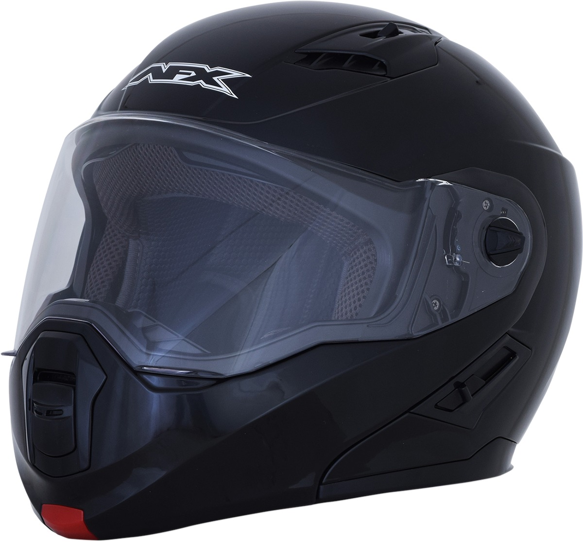 FX-111 Modular Street Helmet Black Large - Click Image to Close
