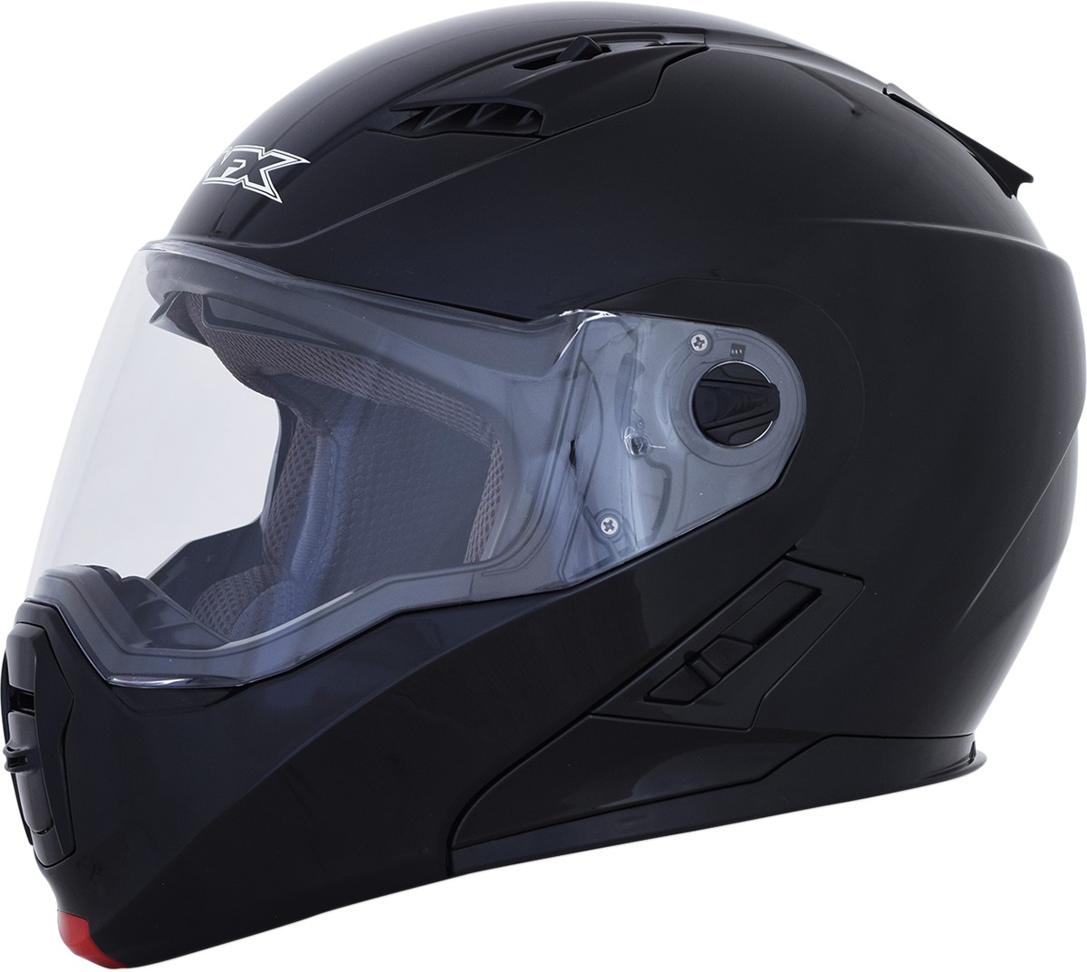 FX-111 Modular Street Helmet Black Medium - Click Image to Close