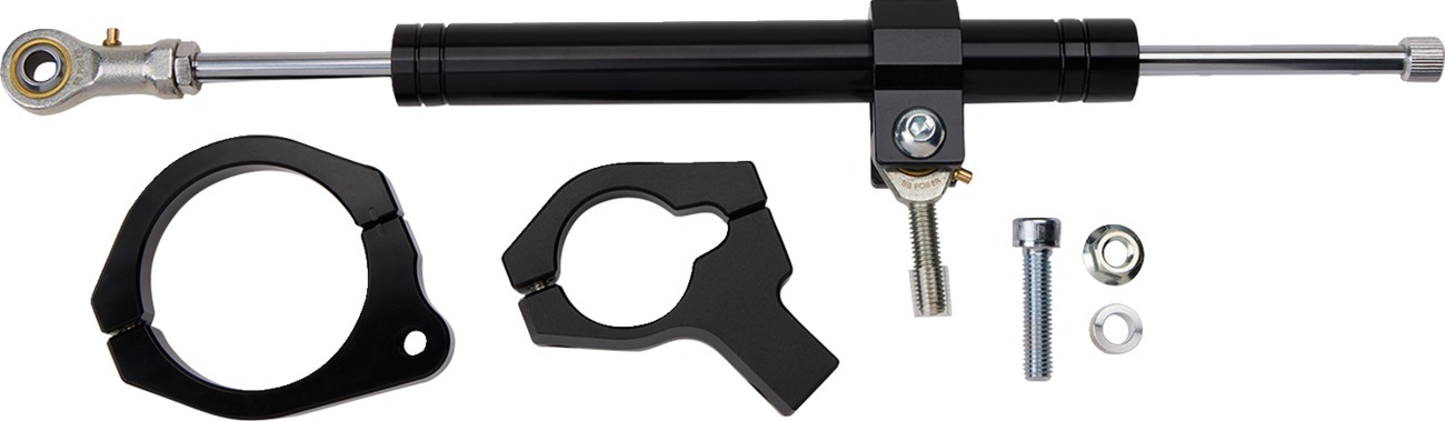 Drag Specialties Steering Damper Kit Black For Harley FXLRS Low Rider S - Steering damper kit For Harley FXLRS Low Rider S - Click Image to Close