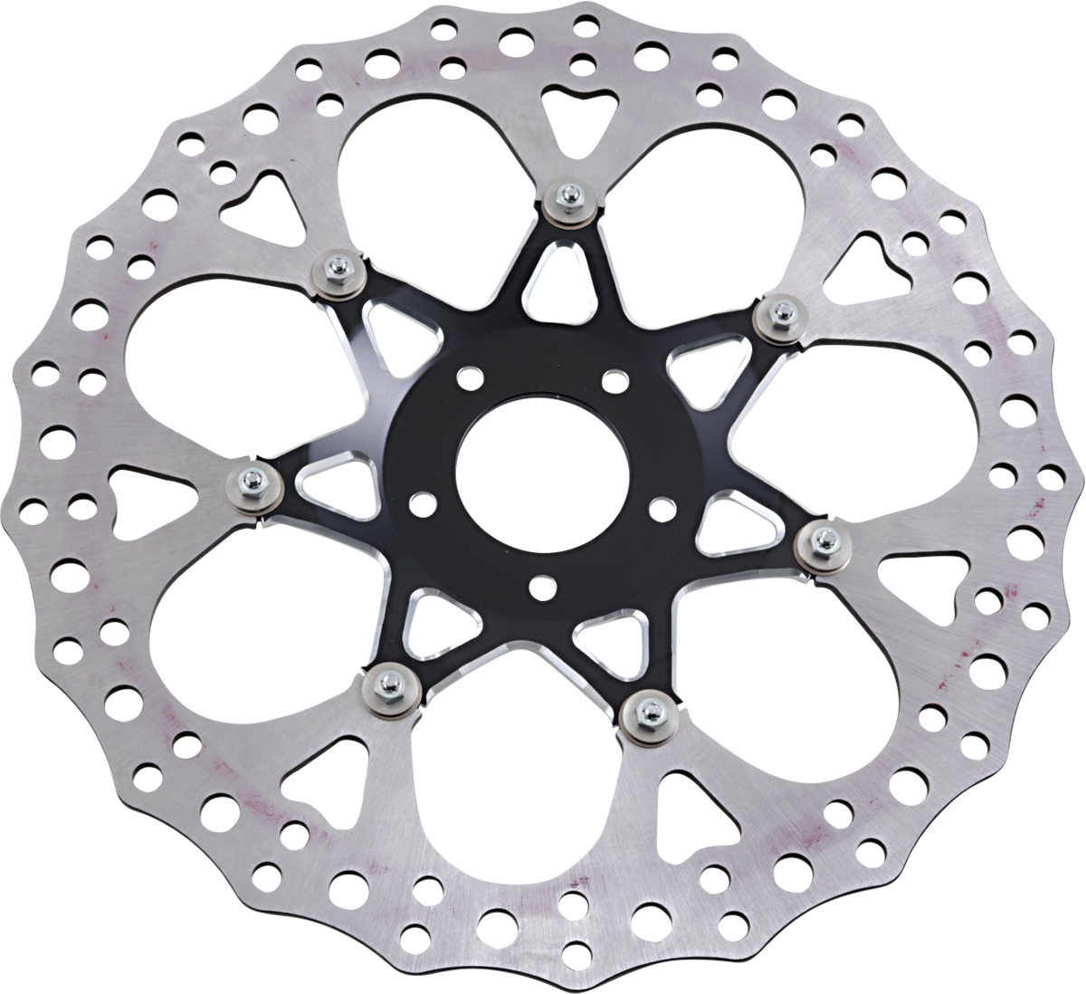 Procross Contour Floating Front Brake Rotor 356mm - Black - For Harley - Click Image to Close