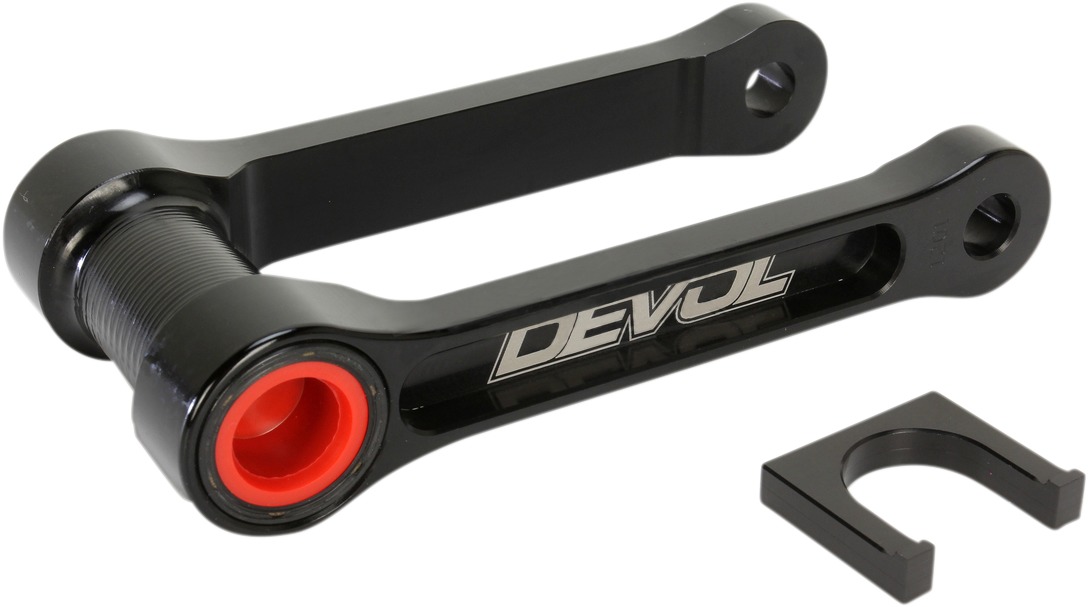 Devol Lowering Link Kit Black For Kawasaki KX250F 2006-2012 - Lowers rear end 1.25" For Kawasaki KX250F 06-12 - Click Image to Close