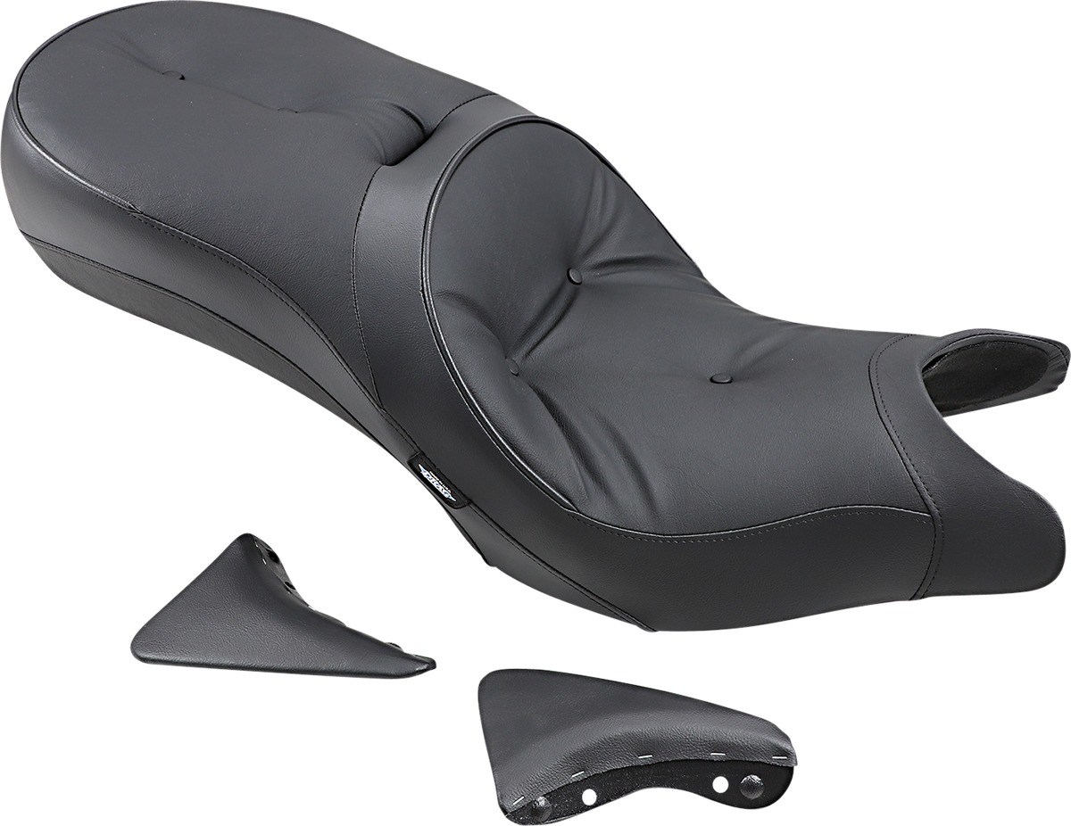 Drag Specialties Low-Profile Touring Seat Black For Victory Cross Series - Low-profile touring seat For Victory Cross models - Click Image to Close