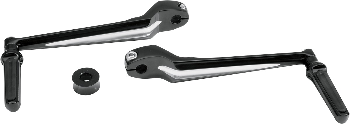 Contour Aluminum Heel & Toe Shift Lever - Black - Click Image to Close