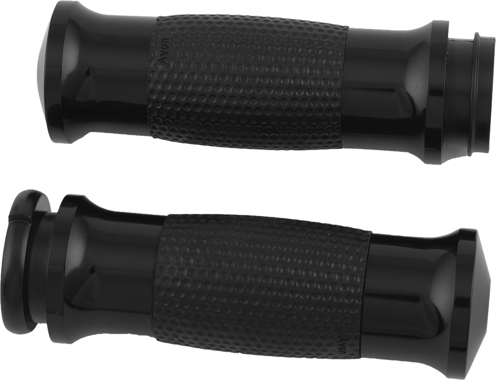 Air Gel Grips W/Cable Throttle - Black - For 84-20 Harley-Davidson - Click Image to Close