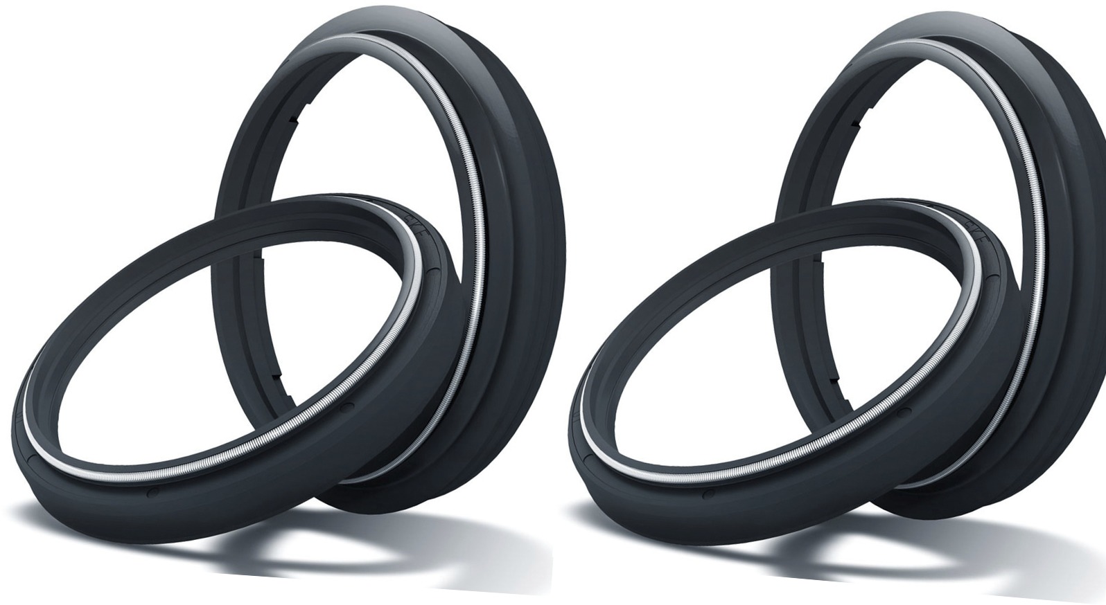 Complete Black Fork Oil & Dust Seal Kit For 41 mm Yamaha Forks - Click Image to Close