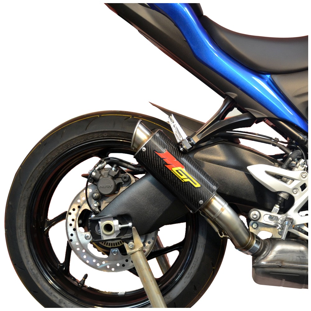 Carbon Fiber MGP Growler Slip On Exhaust - For 08-12 Kawasaki Ninja 250R - Click Image to Close