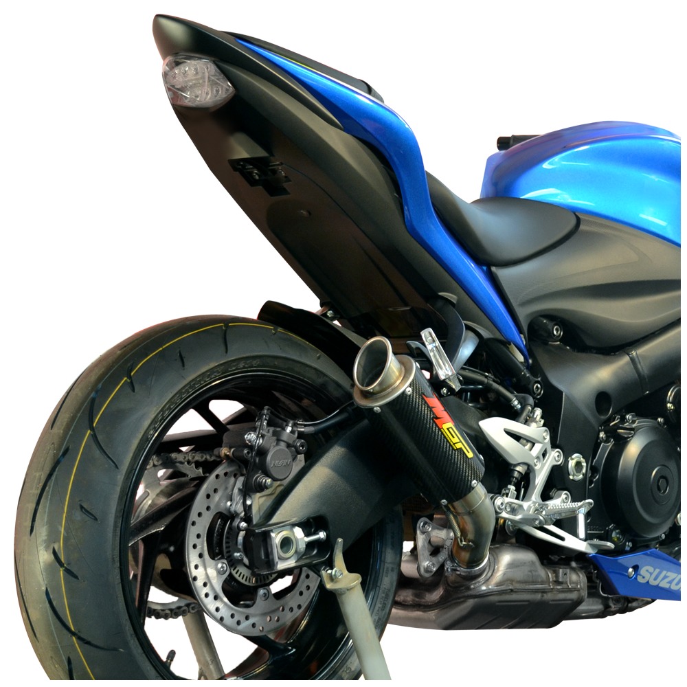 Carbon Fiber MGP Growler Slip On Exhaust - For 15-19 Suzuki GSXS750/Z - Click Image to Close