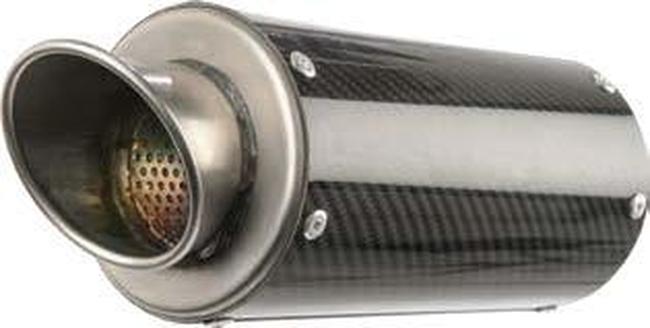 Carbon Fiber MGP Growler Slip On Exhaust - For 08-12 Kawasaki Ninja 250R - Click Image to Close