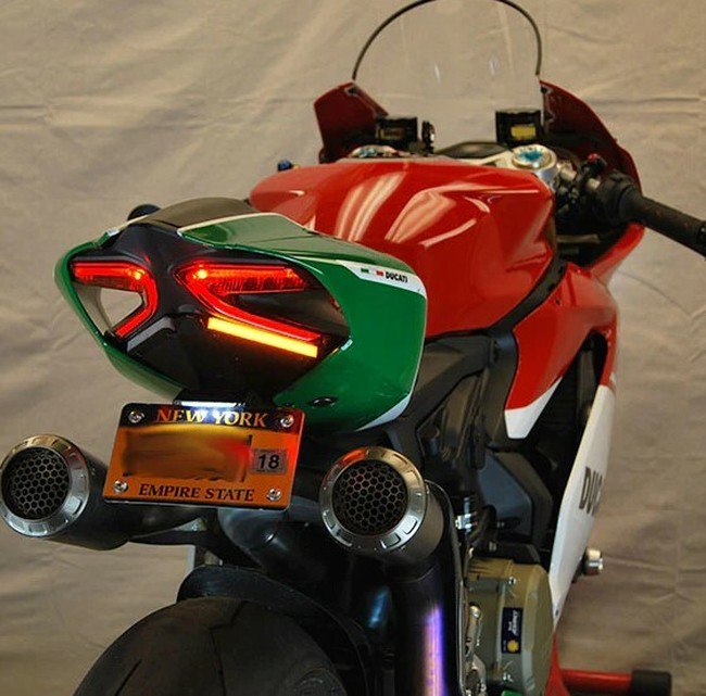 New Rage Cycles Fender Eliminator Kit Black Fits 11-19 Ducati Panigale - Click Image to Close