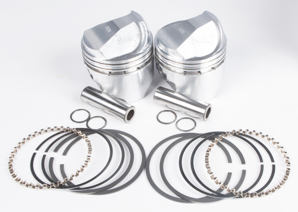 Cast Piston Kit 61CI +.020 - For 80-85 Harley XL Sportster - Click Image to Close