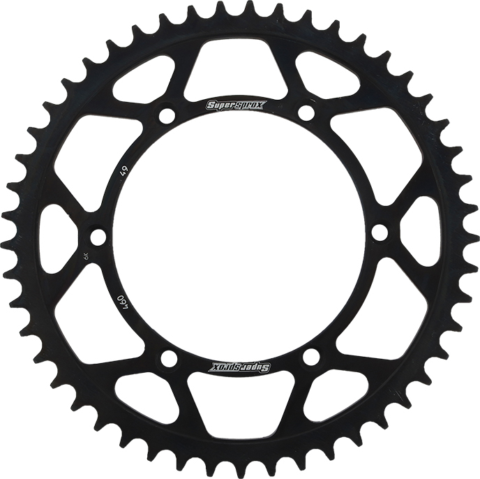 Rear Steel Sprocket 49T - Black - For 82-17 Kawasaki Suzuki - Click Image to Close