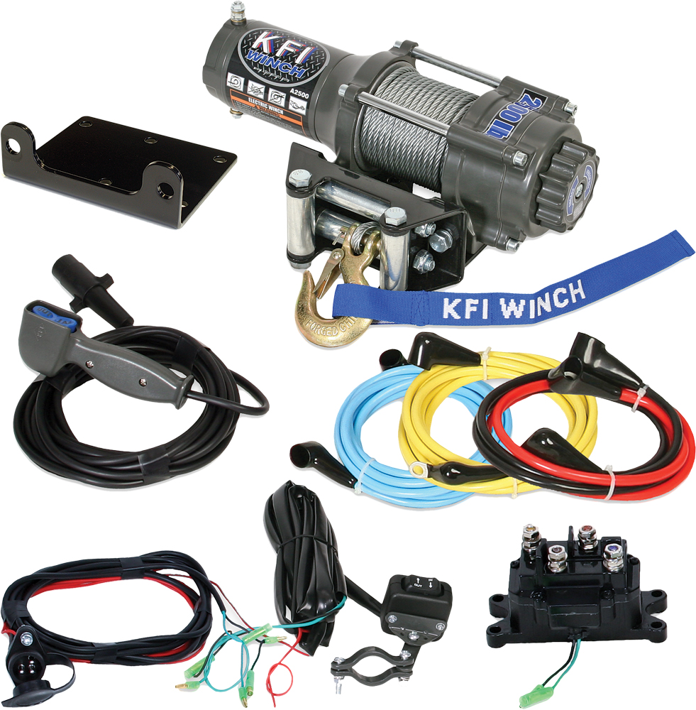 2000Lb A2000 Winch Kit w/ Handlebar Switch & Contactor - Click Image to Close