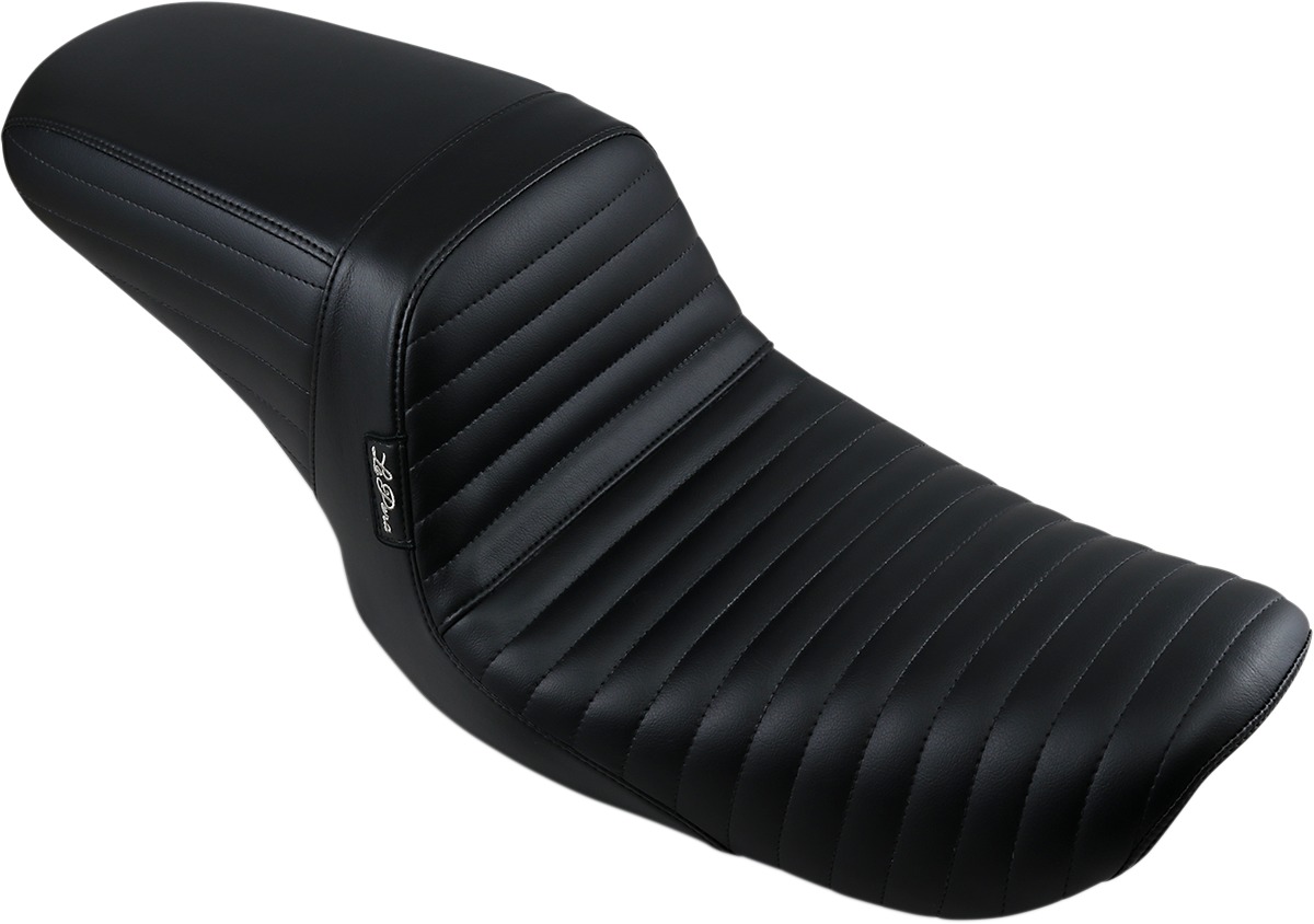 Le Pera Kickflip Pleated Seat Black Fits Harley FXD - Click Image to Close