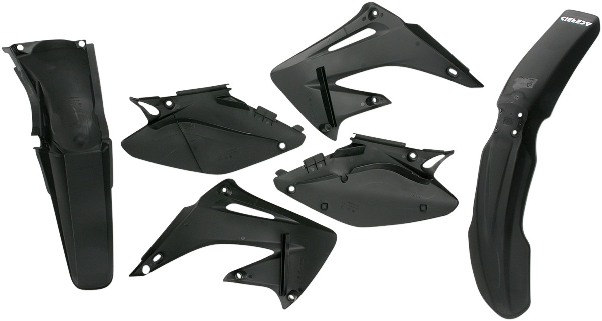 Black Plastic Kit - For 04-07 Honda CR125R CR250R - Click Image to Close