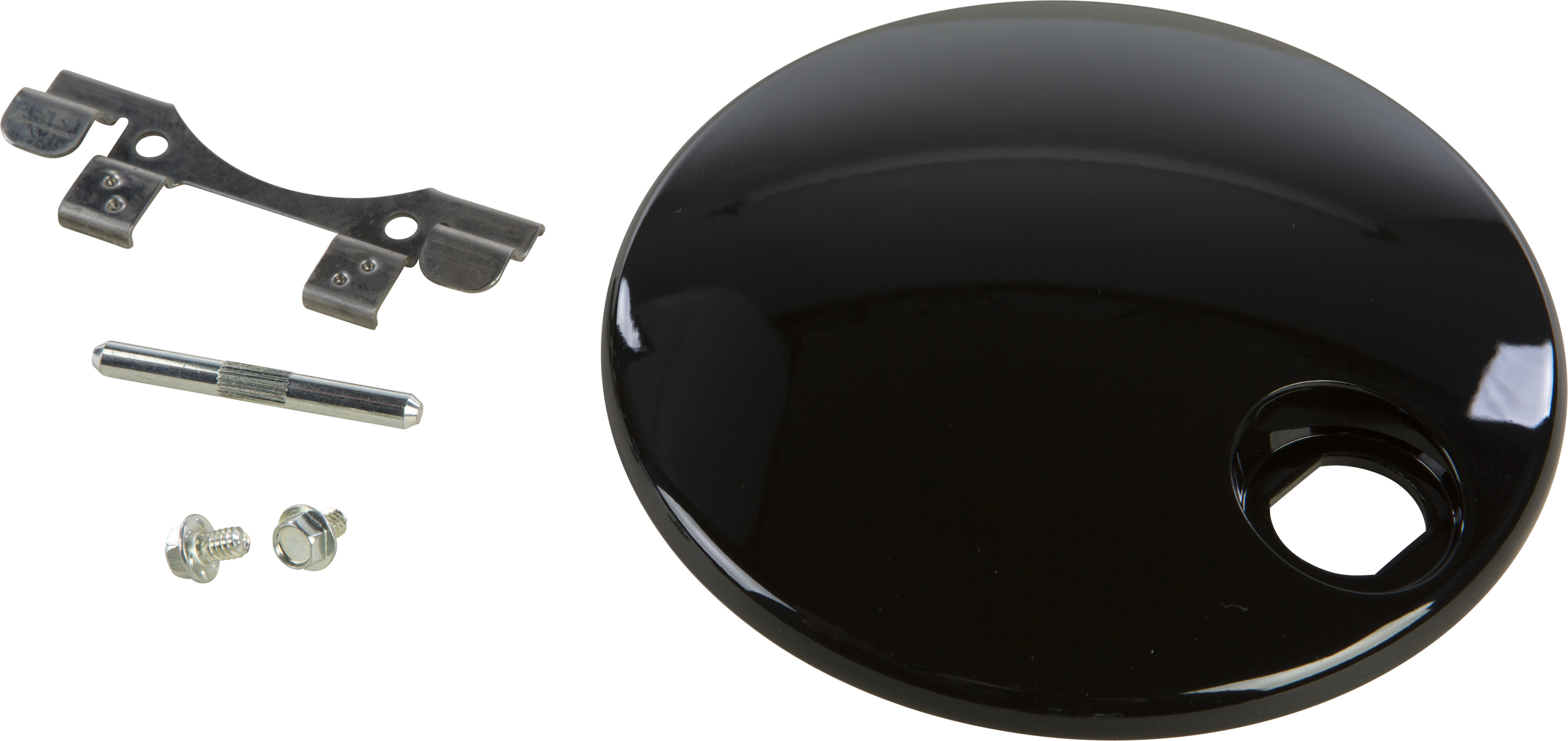 Fuel Tank Console Door Gloss Black - For 08-19 HD Touring - Click Image to Close