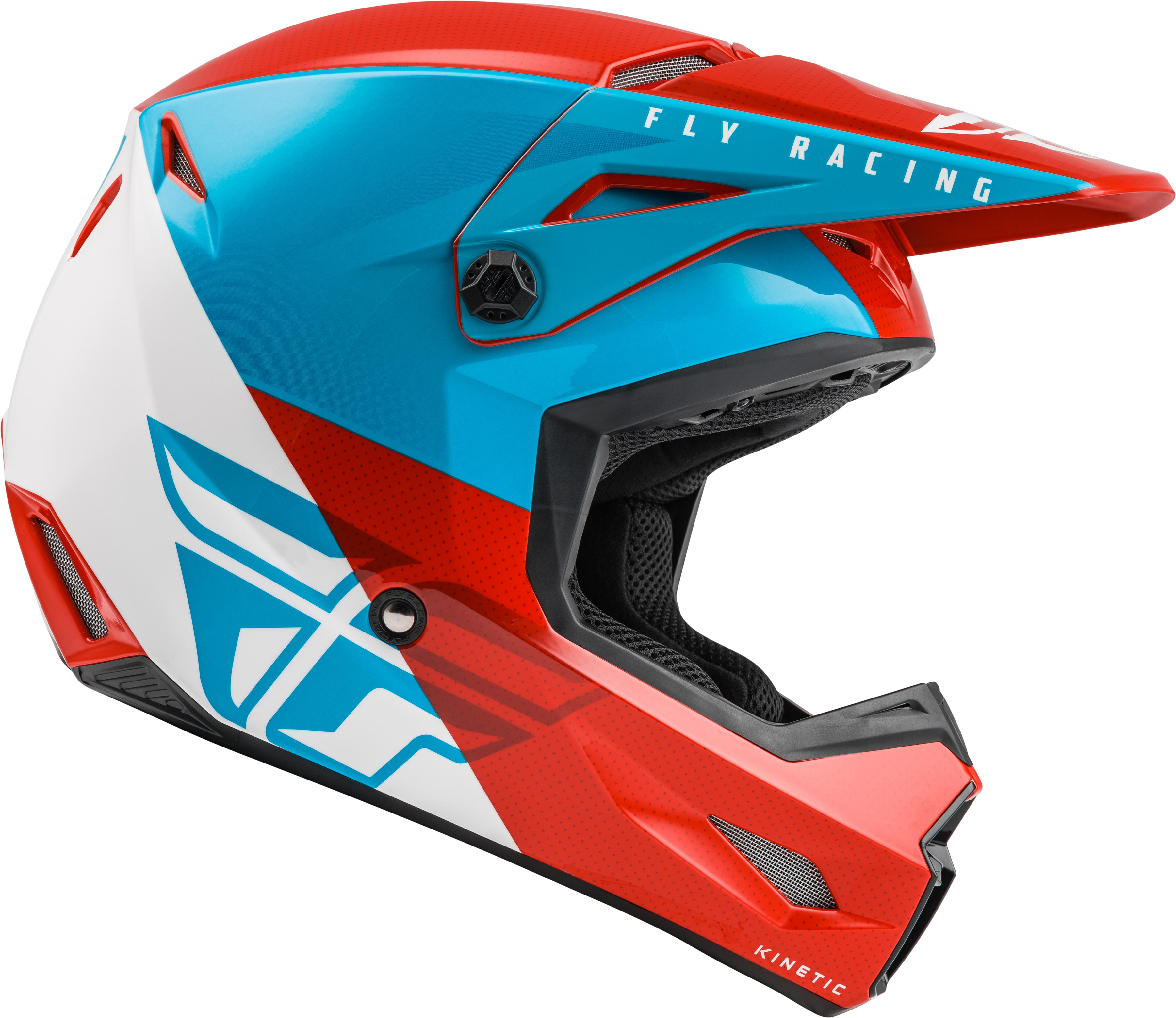 Kinetic Straight Edge Helmet Red/White/Blue Large - Click Image to Close