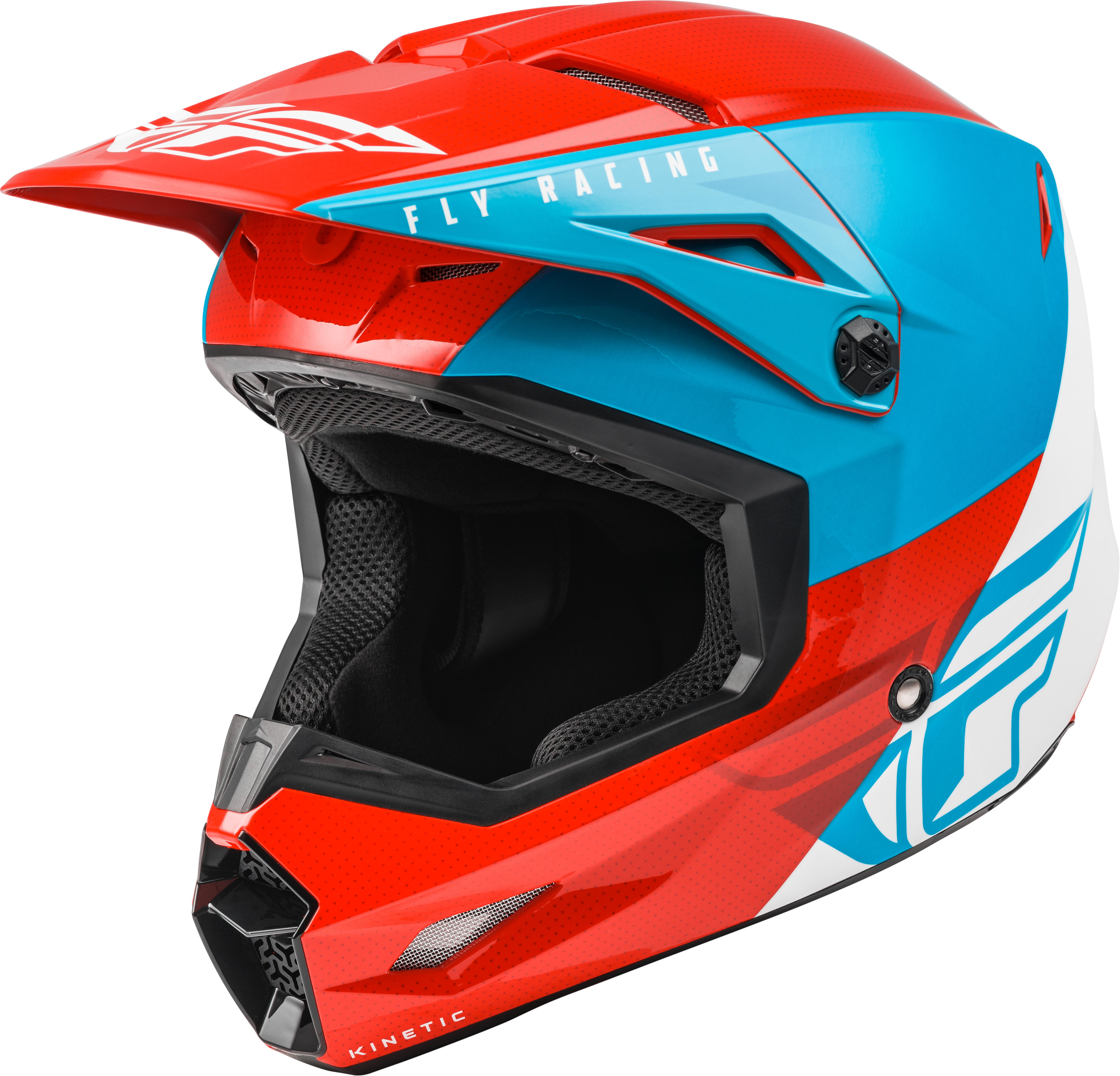 Kinetic Straight Edge Helmet Red/White/Blue Large - Click Image to Close