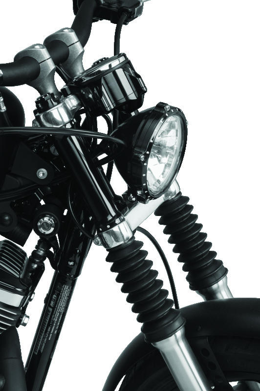 Bikers Choice 39mm Black Short Fork Boots Pair - 39mm short black fork boots pair - Click Image to Close