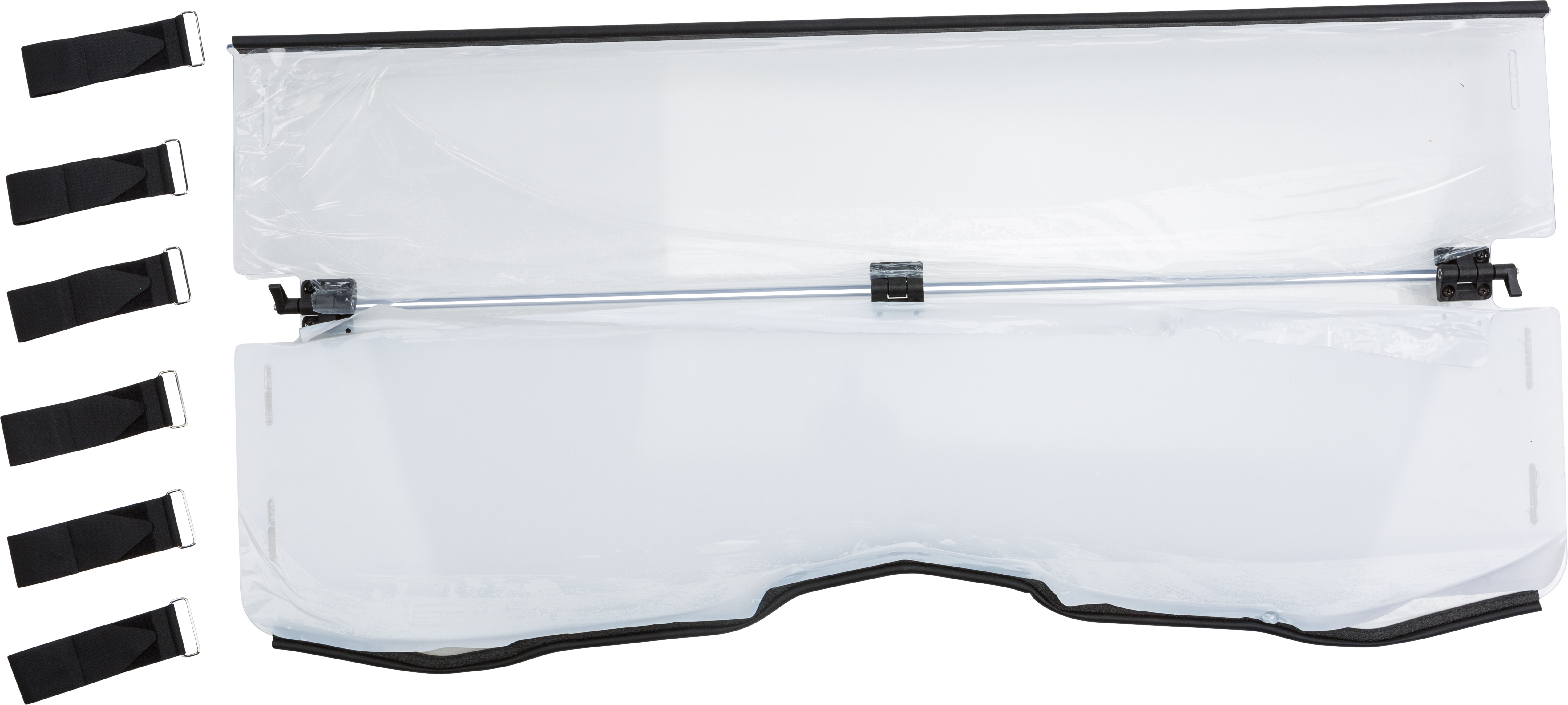 Clear Folding Windshield - For Polaris Ranger 500/700 - Click Image to Close